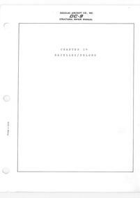Manual (item) - (SP) Douglas DC-9 Structural Repair Manual Vol 2 Chap 54 Nacelles/Pylons 55 Stabilizers 56 Windows 57 Wings plus Alphabetical Table of Contents