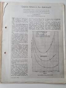 Article (item) - Liquid Springs for Aircraft by H.Shawbrook, Liquid Springs for Aircraft