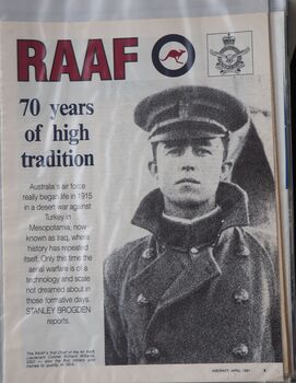RAAF: 70 years of high tradition. Front cutting