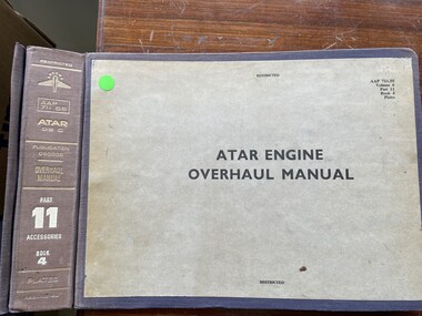 Manual (Item) - (SP) AAP 7111.007-3-11-1-4 RAAF Pub 711:55 CAC ATAR turbojet engine 09 C 09c006 part 11accessories book 4 overhaul manual repair plates