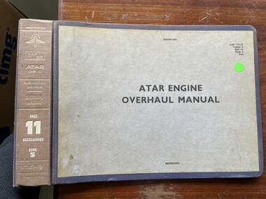 Manual (item) - (SP) AAP RAAF Pub 711:55 CAC Collection - ATAR Engine Overhaul Manual Vol.6 Part II Book 5 Text