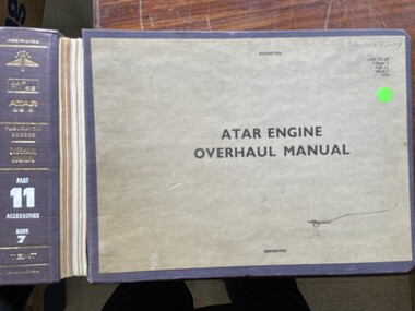 Manual (item) - (SP) AAP 711.55 CAC Collection - ATAR Engine Overhaul Manual Part 11 Accessories Book 7 Text, CAC Collection - ATAR Engine Overhaul Manual Part 11 Accessories Book 7 Text