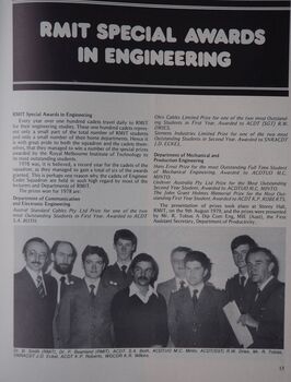 RMIT Special Awards In Engineering