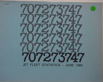 Jet Fleet Statistics - June 1980: Boeing jet fleet statistics. Boeing Experience Retention Group Renton Washington