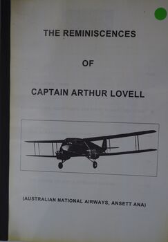 The Reminiscences of Captain Arthur Lovell: Australian National Airways, Ansett ANA