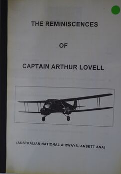 The Reminiscences of Captain Arthur Lovell: Australian National Airways, Ansett ANA