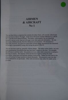 Airmen and Aircraft No 1