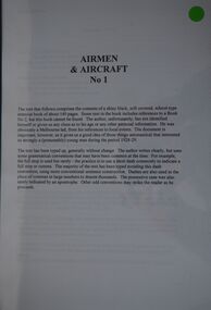 Airmen and Aircraft No 1