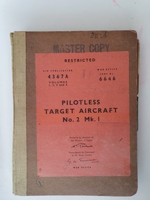 Manual (item) - RAAF Pilotless Target Aircraft No.2 Mk.I, Air Publication 4367A Pilotless Target Aircraft No.2 Mk.I, 1952
