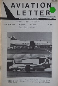 Aviation Letter September 78 through July 83 - incomplete: Editor B.G. Lundkvist