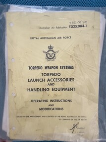 Manual - (SP) AAP 7356.015-1M Torpedo weapon systems launch accessories,  operating instructions