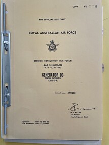 Document (Item) - (SP) AAP 7411.030-3M Winjeel Generator DC 30E01 series 1381-1-A