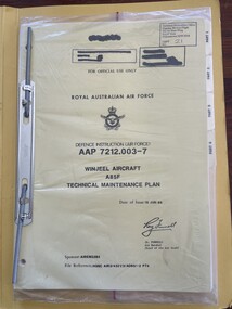 Document (Item) - (SP) AAP 7212.003-7  RAAF Winjeel  Technical maintenance plan A85F