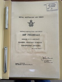 Document - (SP) AAP 7213.001-6-2 Mirage 111 0 Aircraft Planned Servicing Schedule Turnaround Servicing