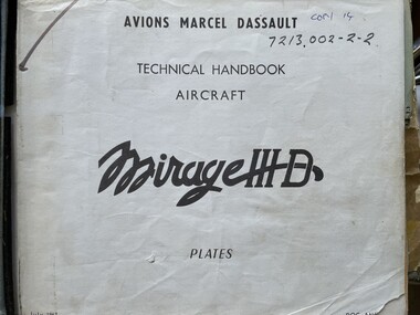 Manual (Item) - (SP) AAP 7213.002-2-2 Mirage 111D Maintenance manual Avions marcel Dassault Lots of very good plate drawings of the aircraft components