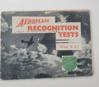 Booklet (Item) - Aeroplane Recognition Tests: What is it? Part V