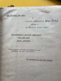 Manual (Item) - (SP) AAP RAAF Pub 294 Twin Row WASP S3C4G engine service manual Vol 1 and 2 as applies to the Australian Beaufort Aeroplane