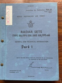 Manual - (SP) AAP 784.26 Radar Sets Type AN/FPS-20A and AN/FPS-66 Part 1