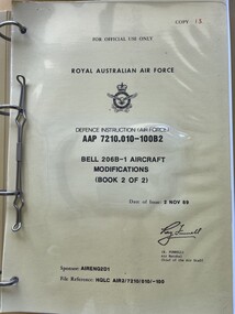 Manual (Item) - (SP) AAP 7210.010-100B2 Bell Kiowa 206B-1 Aircraft Modifications (Book 2 of 2)