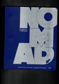 Manual (Item) - GAF Nomad Training Manual (Feb'77), Nomad Training Manual  Government Aircraft Factories Australia