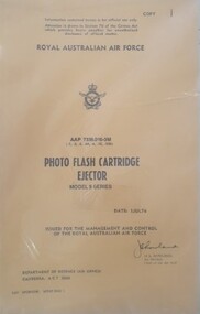 Manual (Item) - AAP 7336.010-3M Photo Flash Cartridge Ejector Model 9 Series