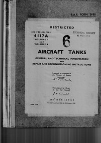 Manual (Item) - (SP) AP 1182C Vol 1 Book 2 Liferafts and Associated Equipment RAF General and Technical Information