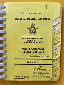 Manual (Item) - (SP) AAP 7211.016-1CL Pilots Checklist Nomad N22 Mk1