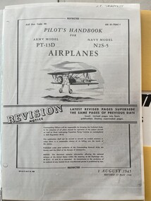 Manual (Item) - AN 01-70AC-1 Pilots Notes Army - PT-13D Navy N2S-5 Airplanes