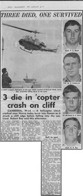 Newspaper (Item) - Navy Iroquios Helicopter Crash As Reported in The Daily Telegraph Dated 06.06.1968 Page 17