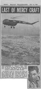 Newspaper (Item) - RAN Bristol Sycamore Final Flight From Nowra to HMAS Nirimba ,Cutting From Daily Telegraph 16.07.1965