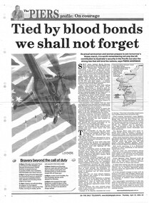 Newspaper (Item) - Tied By Blood Bonds We Shall Not Forget - Article In The Daily Telegraph Dated 24.04.2003