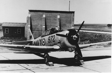 Photograph (Item) - Photograph of RAN CAC Wirraway A20-168 at Nowra, NSW, Wirraway A20-168 Nowra
