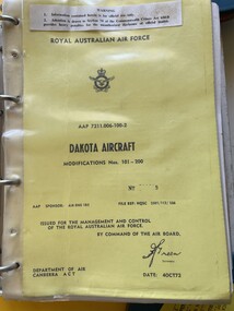 Manual (Item) - (SP) AAP 7211.006-100-2 RAAF Dakota Aircraft Modifications Nos. 101-200