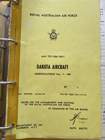 Manual (Item) - (SP) AAP 7211.006-100-1 Dakota Aircraft Modifications Nos. 1-100