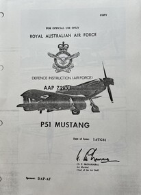 Document (Item) - (SP) AAP 7213.004-1 P51 Mustang Defence Instruction