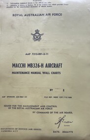 Manual (Item) - (SP) AAP 7212.001-2-11 Macchi MB326-H Aircraft Maintenance Manual Wall Charts