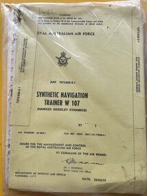 Document - (SP) AAP 7573.028-2-1 Synthetic Navigation Trainer (Hawker Siddeley Dynamics)