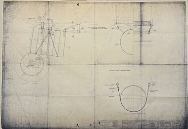 Drawing (item) - (SP) RAAF Tech Dept - blueprint drawings - Westland Wapiti various including 250lb GP bomb carriers, Oil & Fuel System, Cockpit Instruments (rear), Low Pressure Tyre and Dual Drum Towing Gear (Telephone Wire)