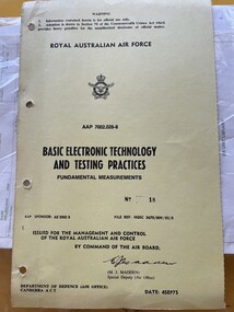 Document - (SP) AAP 7002.028-8 Basic Electronic Technology and Testing Practices Fundamental Measurements