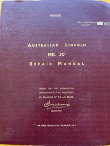 Manual (Item) - (SP) AAP 832 Australian Lincoln Mk 30 Repair Manual