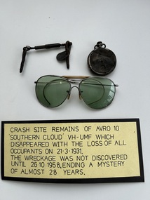 Memorabilia (Item) - VH-UMF Avro 10 Southern Cloud Crash Site Remains