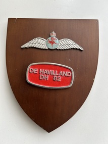 Plaque (Item) - The Royal Aero Club Of NSW De Havilland DH 82 Wooden Plaque