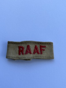 Uniform (Item) - RAAF Cloth Epaulette Khaki With Red RAAF