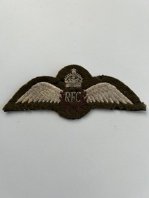 Badge (Item) - Royal Flying Corp Pilot's Brevet Khaki  WW1