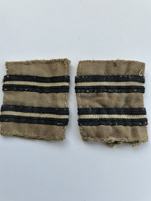 Uniform (Item) - RAF Flight Lieutenant Slip - On Khaki Epaulettes WW2