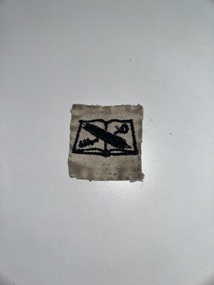 Badge (Item) - U.S.N. Specialty Mark On White Twill WWII