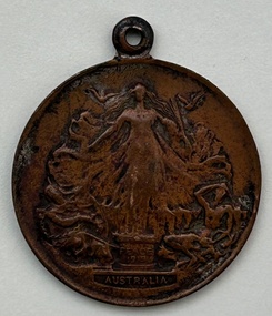 Medal (Item) - Peace Medal - Triumph Of Liberty & Justice , Australia 1919