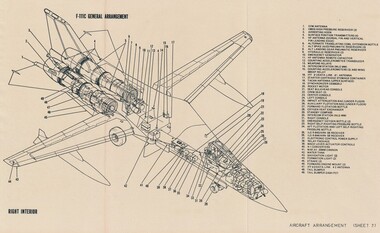 Document (Item) - (SP) F111C General Arrangement Right Interior Cutaway
