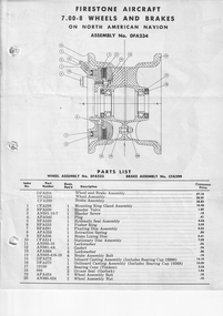 Document (Item) - (SP) Firestone Aircraft Wheels and Brakes on Navion DFA234