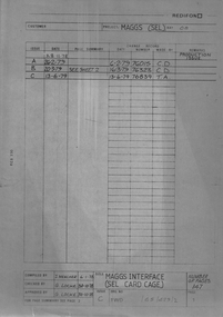 Document (Item) - MAGGS Backplate Interface (Sel Card Cage) Cross Reference Lists - 147 pages of something